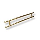 Porta De Aluminio Lambril 210x90cm Com Puxador Super Marrom C