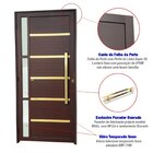 Porta De Aluminio Lambril 210x90cm Com Puxador Super Miraggio