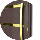 Porta De Aluminio Lambril 210x90cm Com Puxador Super Miraggio