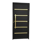 Porta De Aluminio Lambril 210x90cm Com Puxador Super Premium