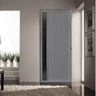 Porta De Alumínio Lambril 210x90cm Com Visor Hale Esquadrias