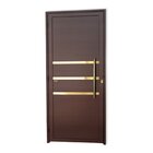 Porta De Aluminio Lambril 210x90cm Frisada Com Puxador Super