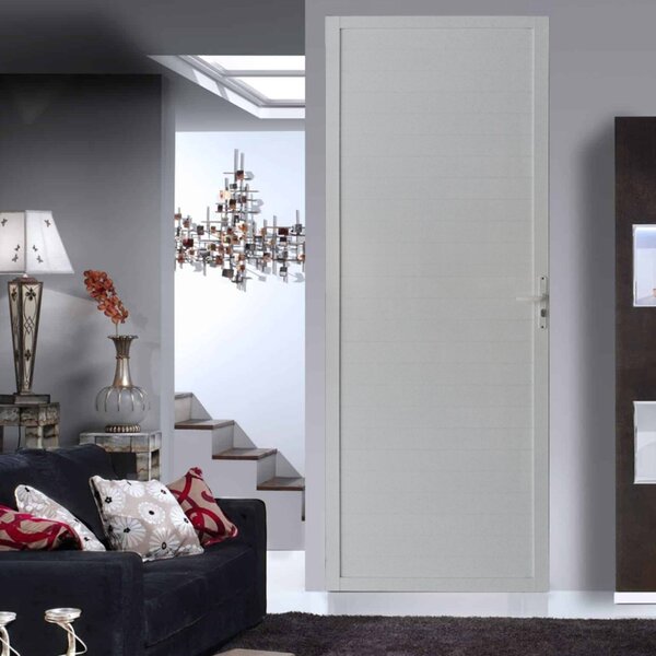 Porta De Alumínio Lambril 210x90cm Hale Esquadrias Abertura D