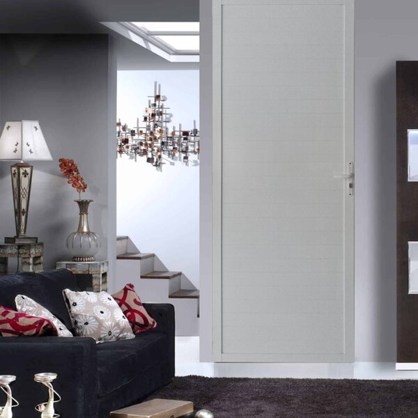 Porta De Alumínio Lambril 210x90cm Lado Direito Hale Esquadri