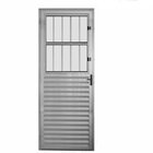 Porta De Alumínio Lambril 210x90cm Lado Direito Postigo Hale