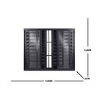 Porta De Aluminio Lambril 210x90cm Topsul Marrom