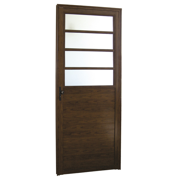 Porta De Alumínio Lambril Basculante 2,10 X 0,70  Esquerda Li