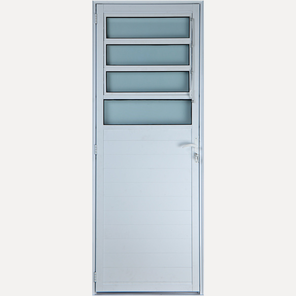 Porta De Alumínio Lambril Basculante 2,10 X 1,00 Direita Vidr