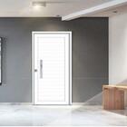 Porta De Alumínio Lambril Branca Direita - 210x80