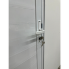 Porta De Aluminio Lambril Branco Com Maçaneta Linha 25 - 210x