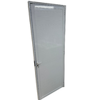 Porta De Aluminio Lambril Branco Com Maçaneta Linha 25 - 210x