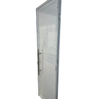 Porta De Aluminio Lambril Branco Com Puxador Linha 25 - 210x8