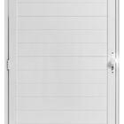 Porta De Alumínio Lambril C/fechadura Branco Direita 210x70