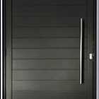 Porta De Aluminio Lambril Com Puxador Linha Premium Preto