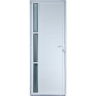 Porta De Alumínio Lambril Com Visor 2,10 X 0,70 Direita  Linh