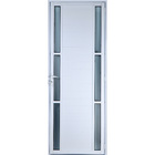 Porta De Alumínio Lambril Com Visor Duplo 2,10 X 0,90 Direita