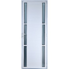 Porta De Alumínio Lambril Com Visor Duplo 2,10 X 1,00 Direita