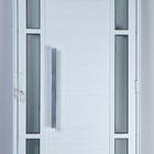 Porta De Alumínio Lambril Com Visor Duplo Com Puxador 2,10 X