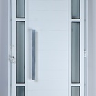 Porta De Alumínio Lambril Com Visor Duplo Com Puxador 2,10 X