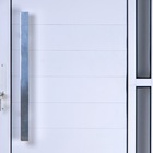 Porta De Alumínio Lambril Com Visor E Puxador 2,10 X 1,00 Esq