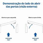 Porta De Alumínio Lambril Maxx Amadeirado Esquerda - 210x80