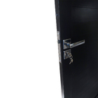 Porta De Alumínio Lambril Preto Com Maçaneta Premium Linha 30