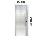 Porta De Alumínio Lambril Puxador 210x90cm Lado Esquerdo 25 P