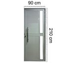 Porta De Alumínio Lambril Seteira 210x90cm Lado Esquerda 25 P