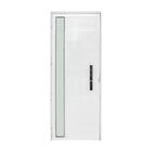 Porta De Alumínio Lambril Visor Branca Direita - 210x70