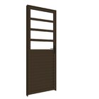 Porta De Aluminio Laminada 210 X 85cm Com Divisão Fixa Acetin