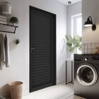 Porta De Aluminio Laminada 215x100cm Pratica - Cor: Bronze Br