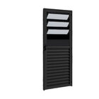 Porta De Aluminio Laminada Basculante 210x85cm Giro Preto