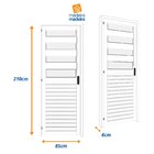 Porta De Aluminio Laminada Basculante 210x85cm Giro Preto