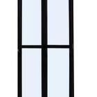 Porta De Alumínio Maxx 2 Folhas Móveis Preto - 210x160