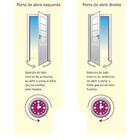 Porta De Alumínio Palheta 2,10 X 1,00 Esquerda Linha All Soft