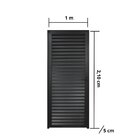 Porta De Alumínio Palheta 210x100cm Hale Esquadrias Abertura