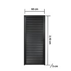 Porta De Alumínio Palheta 210x60cm Lado Direito Hale Esquadri