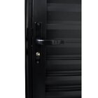 Porta De Alumínio Palheta 210x60cm Lado Direito Hale Esquadri