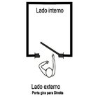 Porta De Alumínio Palheta 210x70cm Abertura Linha Plus Lux Es