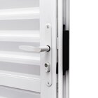 Porta De Aluminio Palheta 210x70cm Batente 4cm Ultra Ramassol