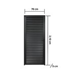 Porta De Alumínio Palheta 210x70cm Lado Direito Hale Esquadri