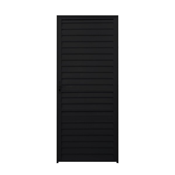 Porta De Alumínio Palheta 210x76cm Fortline Atlântica Abertur