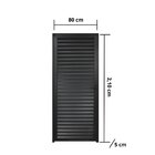 Porta De Alumínio Palheta 210x80cm Hale Esquadrias Abertura E