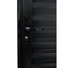 Porta De Alumínio Palheta 210x80cm Hale Esquadrias Abertura E