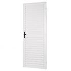 Porta De Alumínio Palheta Branca Maxx Esquerda - 210x70