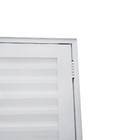 Porta De Alumínio Palheta Branco Maçaneta Premium Linha 30 -