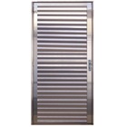 Porta De Alumínio Palheta Brilhante Linha 25 - Dc 210 X 90