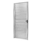 Porta De Alumínio Palheta Cinza Brilhante Pop Direita - 210x80