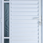 Porta De Alumínio Palheta Com Visor 2,10 X 0,70 Esquerda Linh