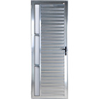 Porta De Alumínio Palheta Com Visor 2,10 X 1,00 Esquerda Linh